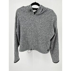 Victoria's Secret Pink Crop Hoodie Size L Elastic Draw Waist and Hood